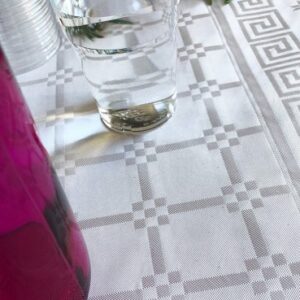 Nappe damassée jetable 1m